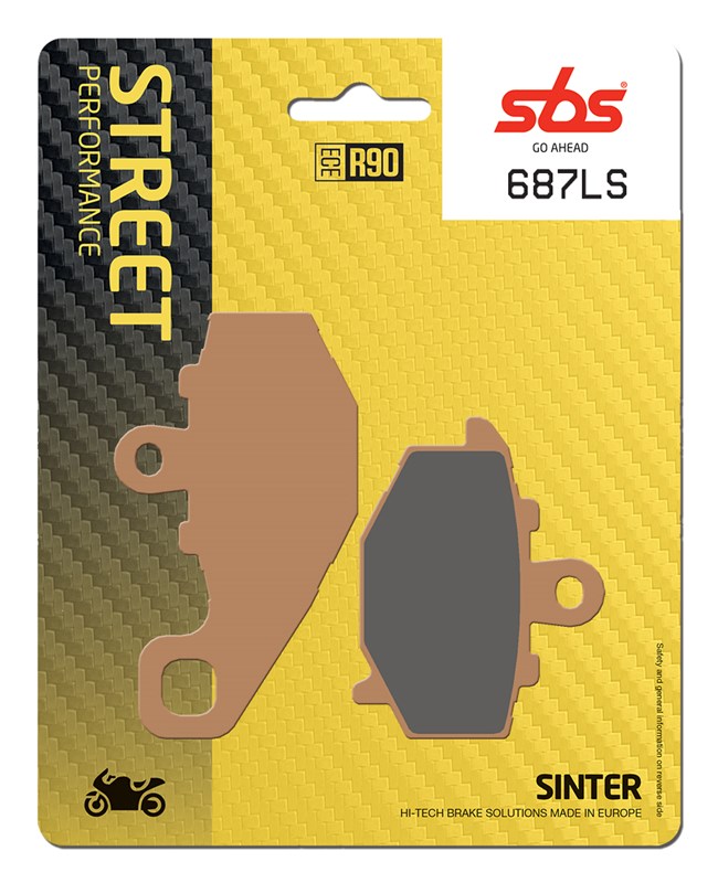 SBS brake pads KH192 street performance (excel) sinteredcolour gold (687LS)